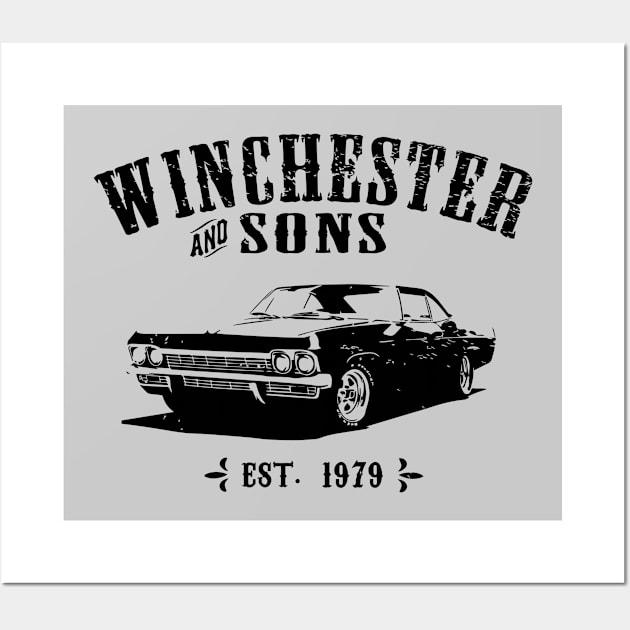 WINCHESTER & SONS EST.1979 Wall Art by SALENTOmadness